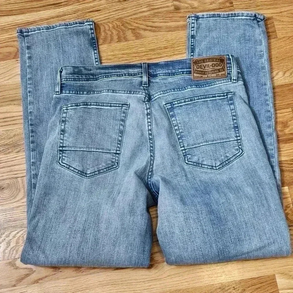 Devil Dog Slim Straight Jeans Size 32×32 Amazing Used Condition - Picture 15 of 16